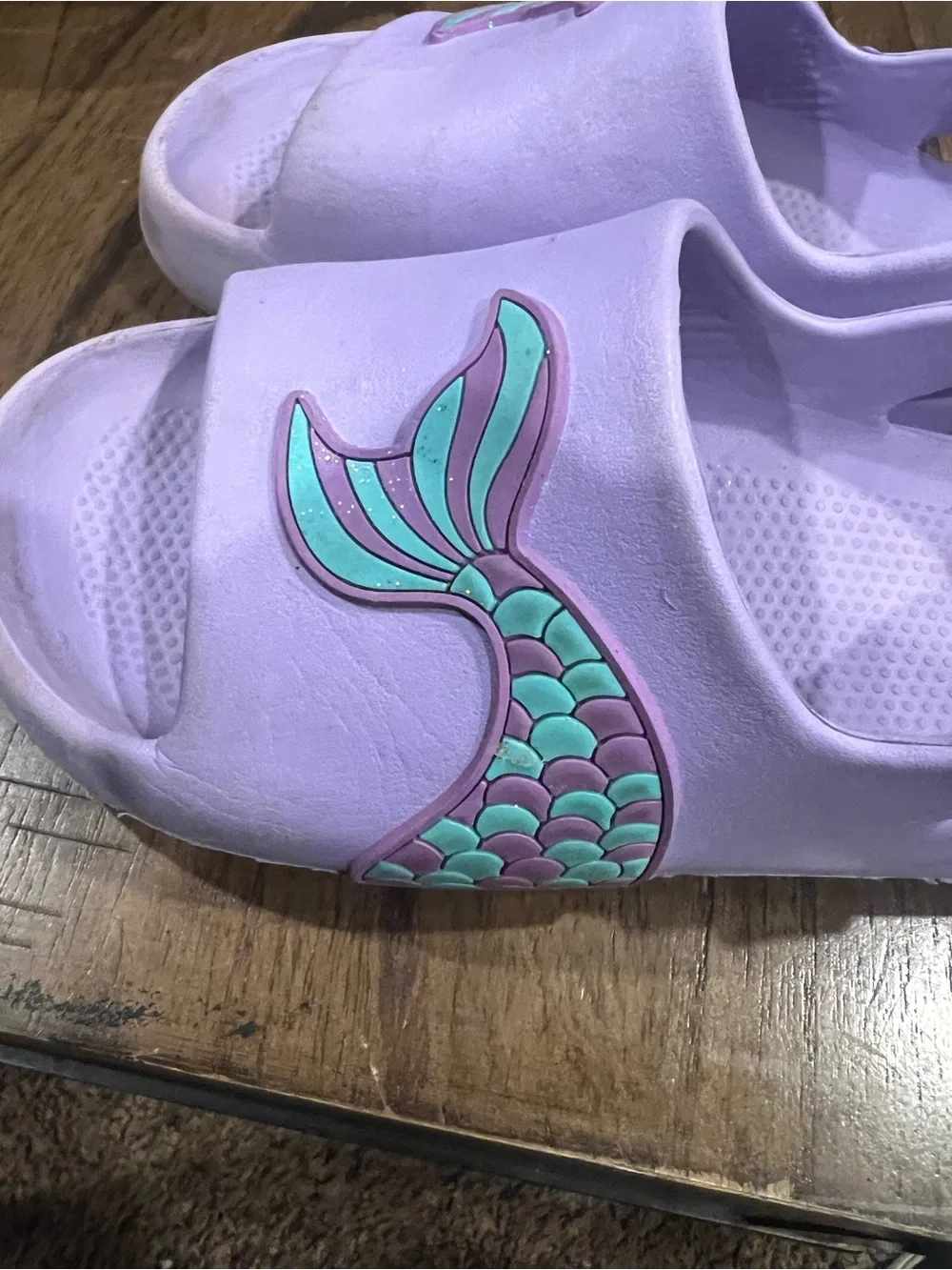 Girls' Lavender Mermaid Sandal Clogs - Kids Shoes wonder nation size 11-12